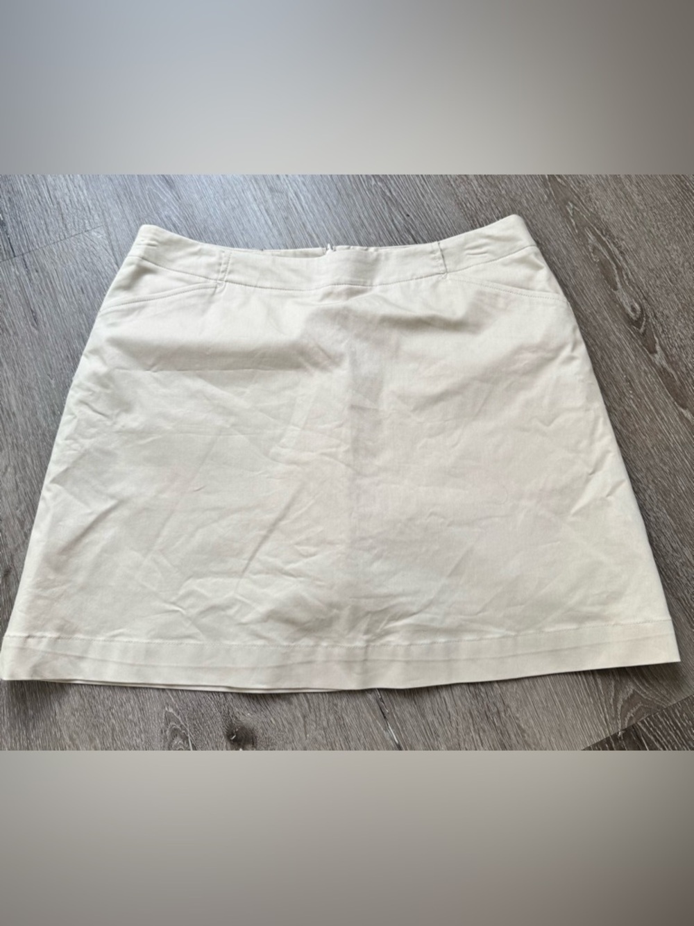 Nike Golf Dri-FIT Skort Beige Khaki Athletic Tennis Golf Skirt Size 12
